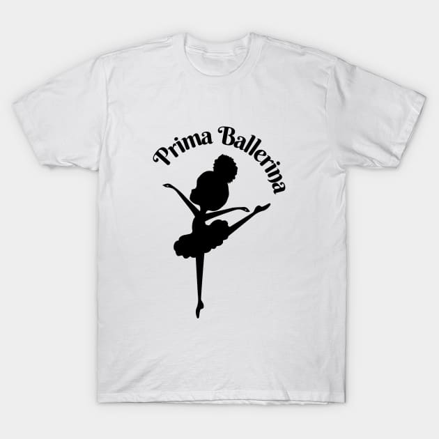 Afro Girl - Prima Ballerina T-Shirt by Soul B Designs